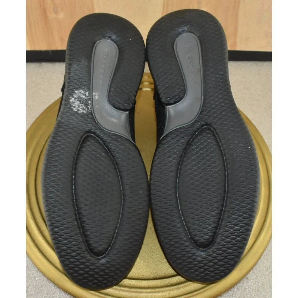 Skechers Darlow Velago Men Shoes Size 11 Black Knit Oxford Casual Round‎ Toe